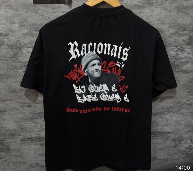 Camiseta racionais { Sobrevivendo no Inferno }