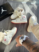 Jordan Prime Off white/vermelho